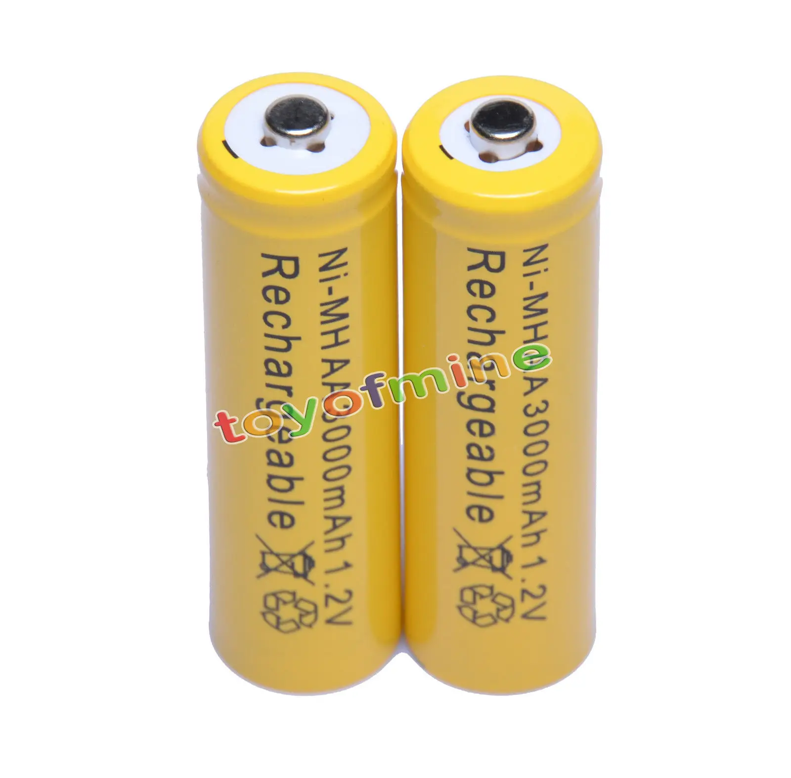 2x AA battery batteries Bulk Nickel Hydride Rechargeable NI MH 3000mAh