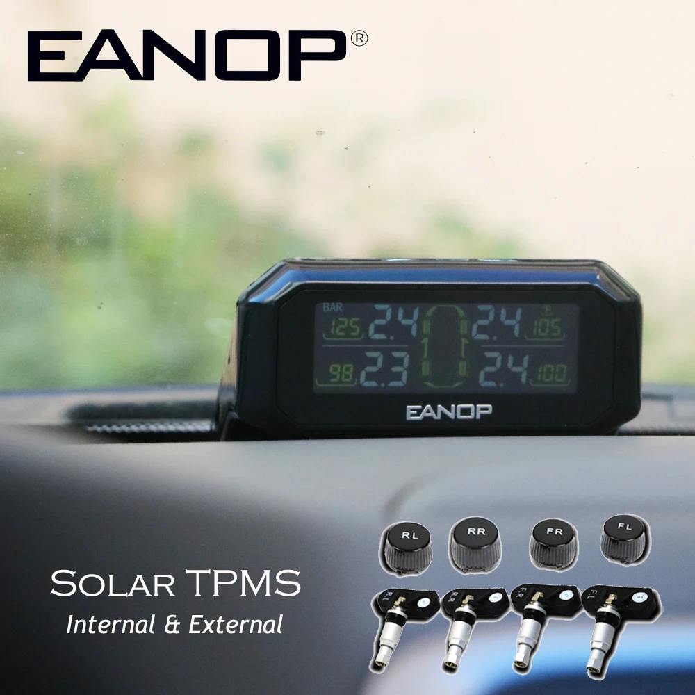 EANOP S600 2 in 1 Solar Car TPMS Tire Pressure Monitoring System LCD Tyre Pressure External Sensor Max 8.9 Bar Diagnostic tool EANOP S600 2 in 1 Solar Car TPMS Tire Pressure Monitoring System LCD Tyre Pressure External Sensor Max 8.9 Bar Diagnostic tool