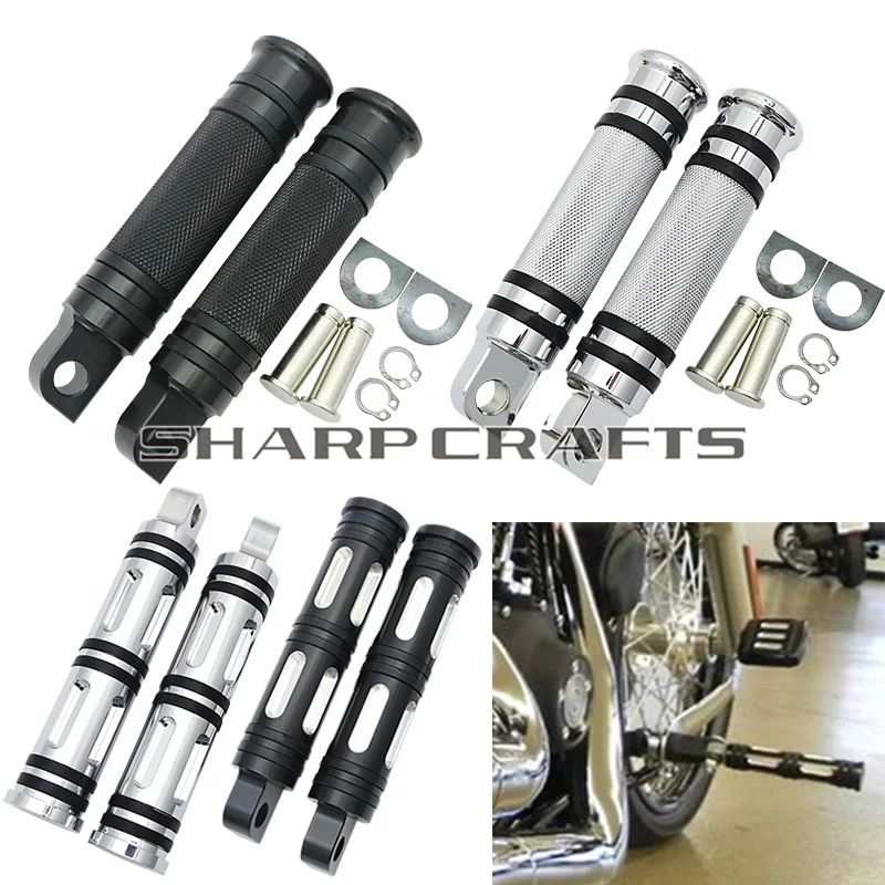 

Motorcycle Rider Passenger Foot Pegs Footpeg Footrests For Harley Dyna Super Wide Glide Low Rider Switchback Street Fat Bob FXD