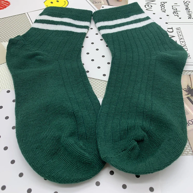 Новые модные однотонные полосатые хлопковые носки женские летние короткие носки тапочки женские повседневные Мягкие носки