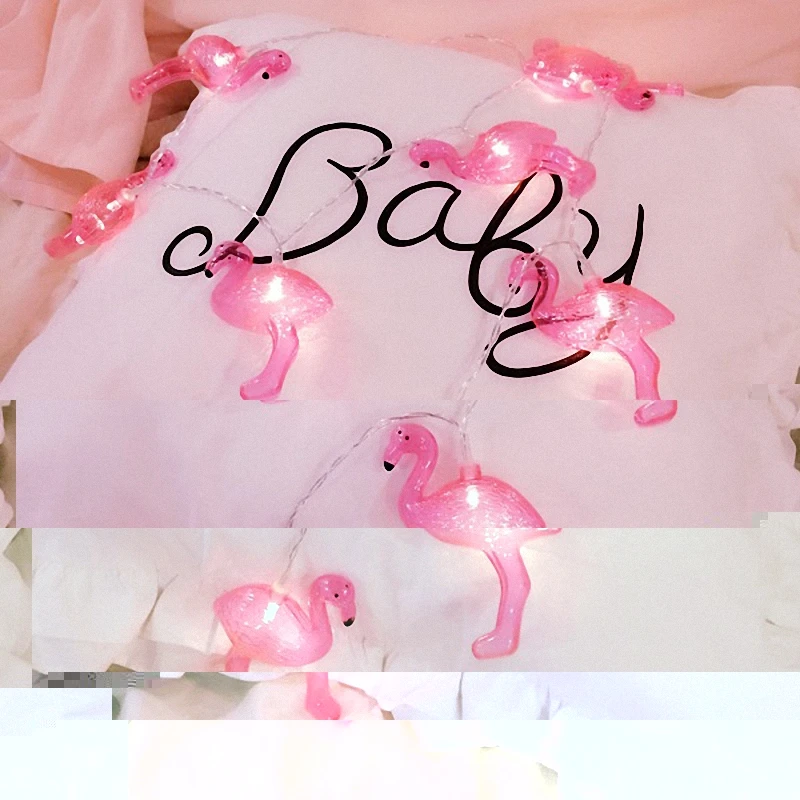 2pcs-1-6m-Amazing-Hot-Pink-Theme-Party-Supplies-Flamingo-LED-String-Starry-Light-Romantic-lamp (3)