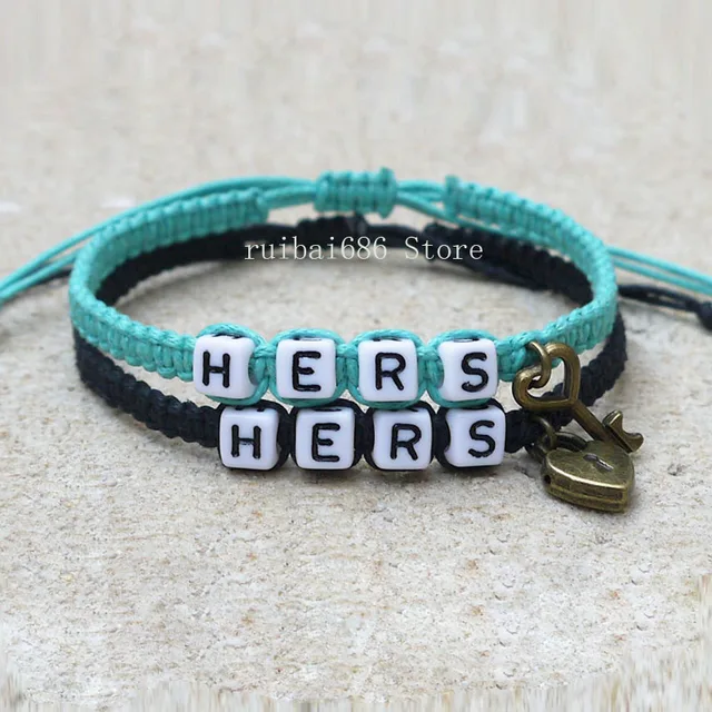 S Bracelets Set Hers And Key Lock S Bracelets Set Hers And Key Lock An
