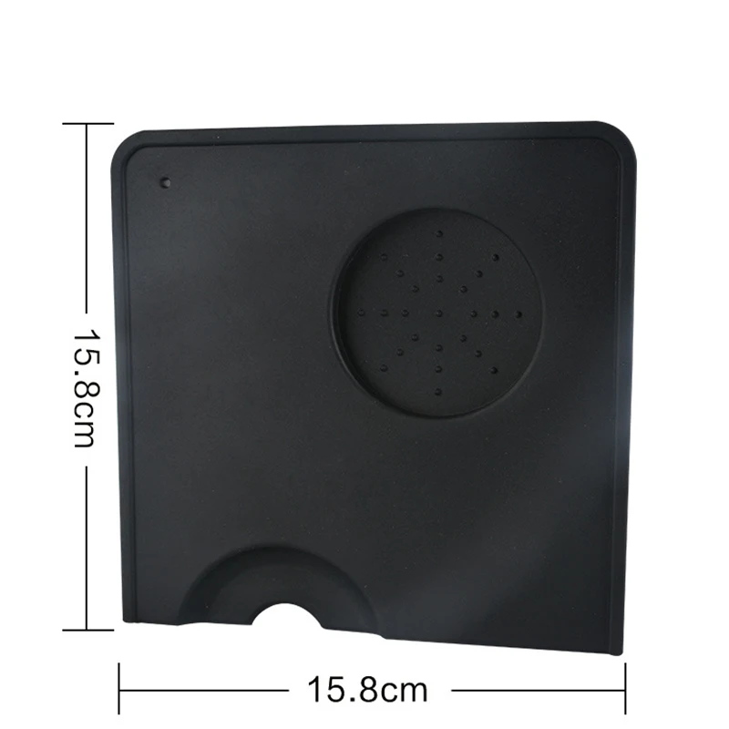1* Coffee Tamper Pad Thicken Anti-slip Silicone Corner Powder Tamping Mat 15.8*15.8*3.9cm Compact Size | Дом и сад