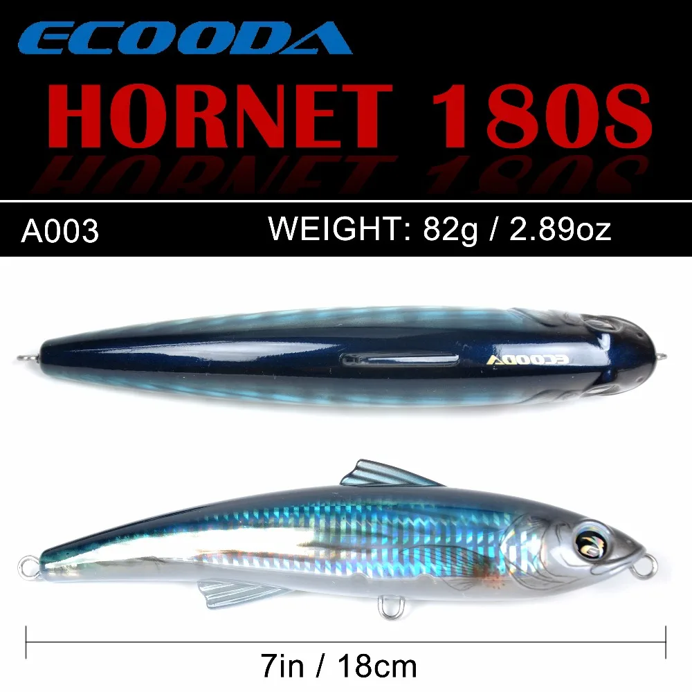 Рыболовный Поппер Ecooda Hornet 180 мм 82 г приманка для морской рыбалки троллинговая