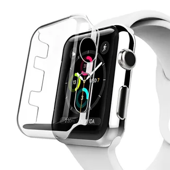 

Watchbands Accessories Case For Apple Watch iWatch Protective HD Clear PC Screen Protector Ultra Thin Replacements Cover Case