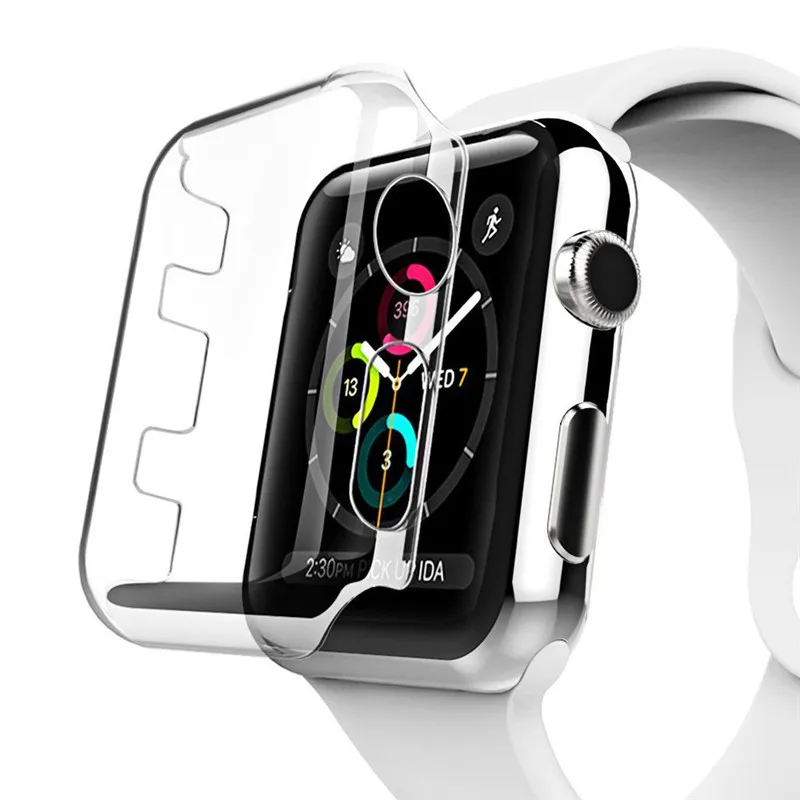 Watchbands Accessories Case For Apple font b Watch b font iWatch Protective HD Clear PC Screen