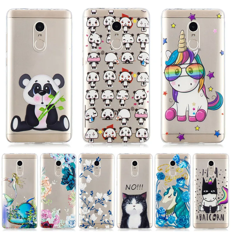 Phone Case for Xiaomi Redmi Note 4 / 4X Soft TPU Silicone Cute Cover X Pro Coque |