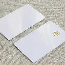 ISO пустой белый ПВХ SLE4442 чип пластиковые Контактная смарт-карта