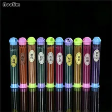 NOOLIM 10 ароматов тибетской лилии, розы, яблока, сандалового дерева, Индийские благовония, курильница, баррель 50 шт., цветные палочки для благовоний, удаление запаха