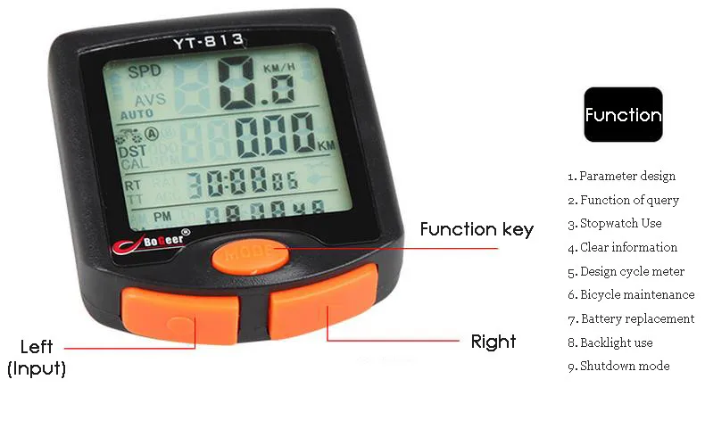 Universal Waterproof Bicycle Speedometer