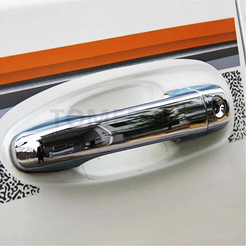 ABS Chrome дверные ручки чаши Крышка ручки крышки боковой двери ручка CoverFor Toyota Prado FJ150 2010 2011 2012 2013 2014 2015 2016