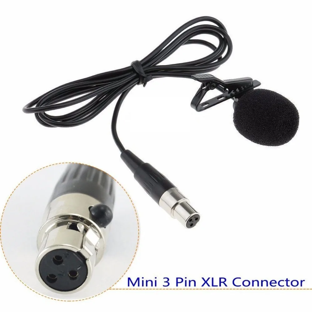 

Bolymic Mini Lavalier Microphone microfono w 3 PIN XLR for 5500 Wireles Microphone System