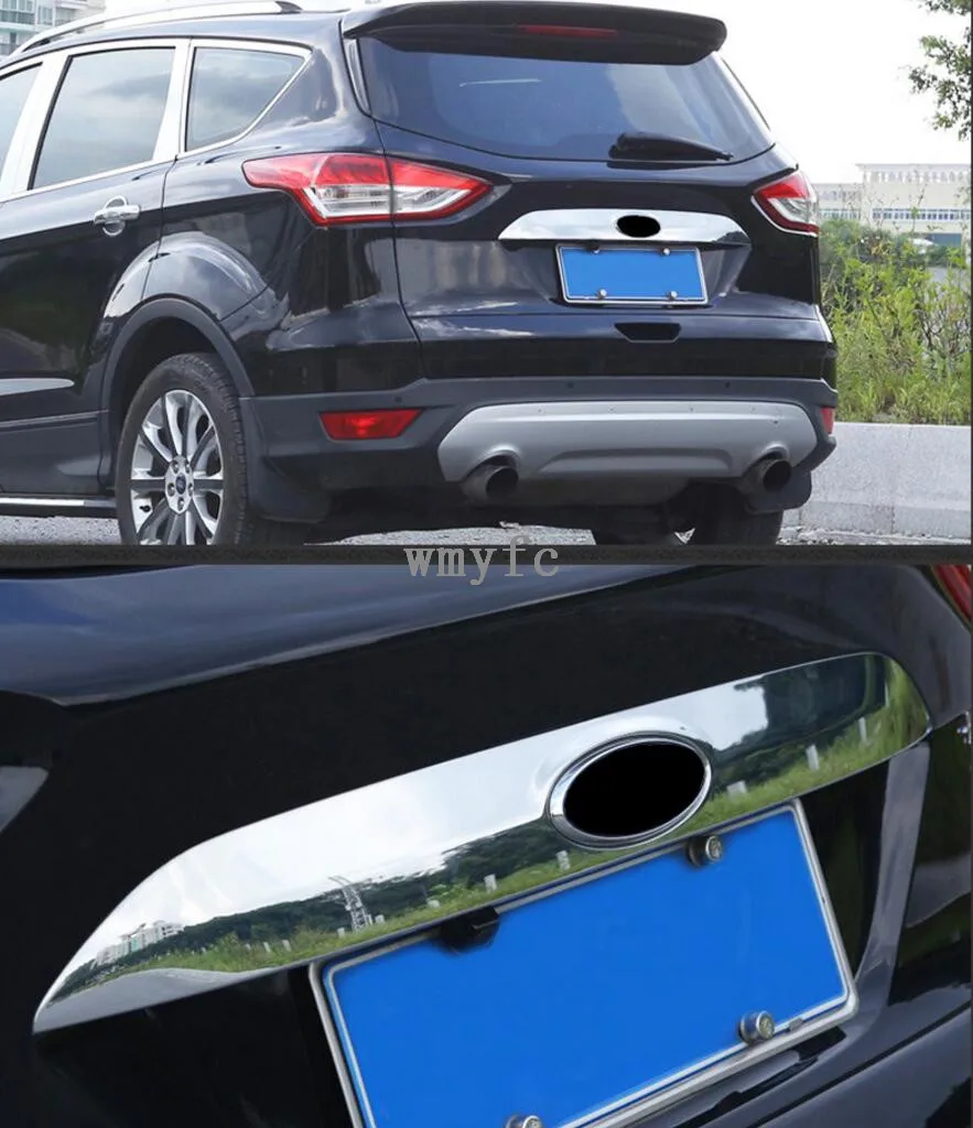 Подходит для FORD ESCAPE KUGA 2013 2014 2017 хромированная Задняя Крышка багажника Накладка на