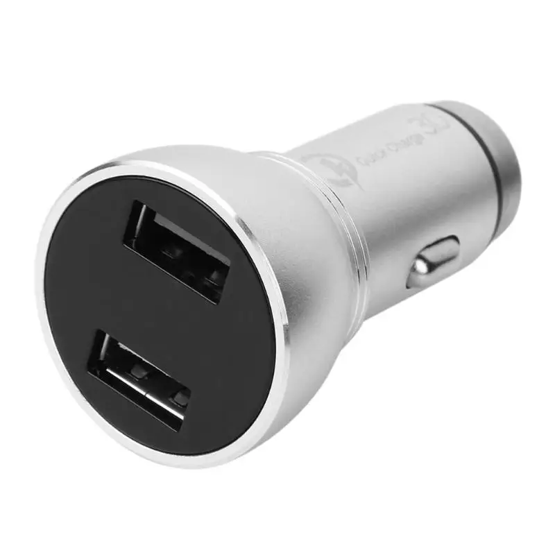USB Автомобильное зарядное устройство DC 12 V-24 V 5.4A двойной зарядное устройство USB быстрая зарядка QC 3,0 быстрое зарядное устройство для мобильного телефона