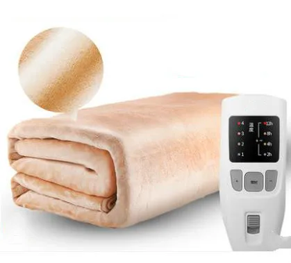 180 см безопасность двойной температурный регулятор времени электрическая кровать одеяло бытовой Электрический матрас мягкий коврик грелка