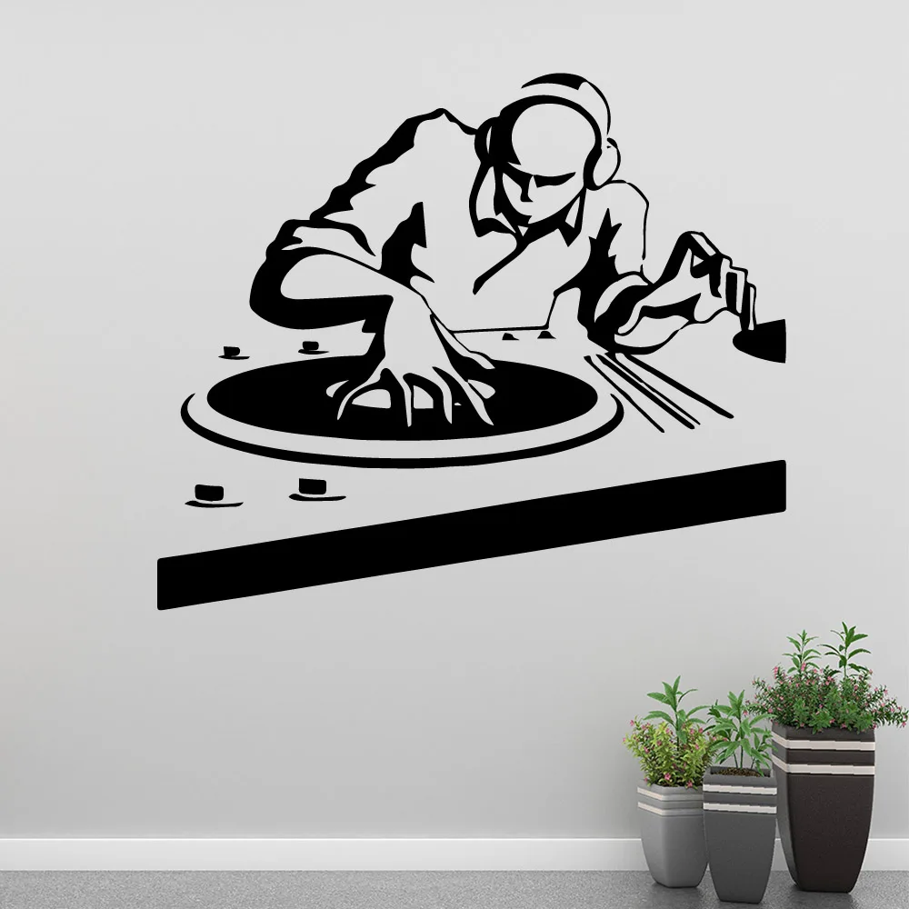

New Design DJ Wall Art Decal Wall Stickers Pvc Material For Kitchen Restaurant Diy Pvc Home Decoration Accessories