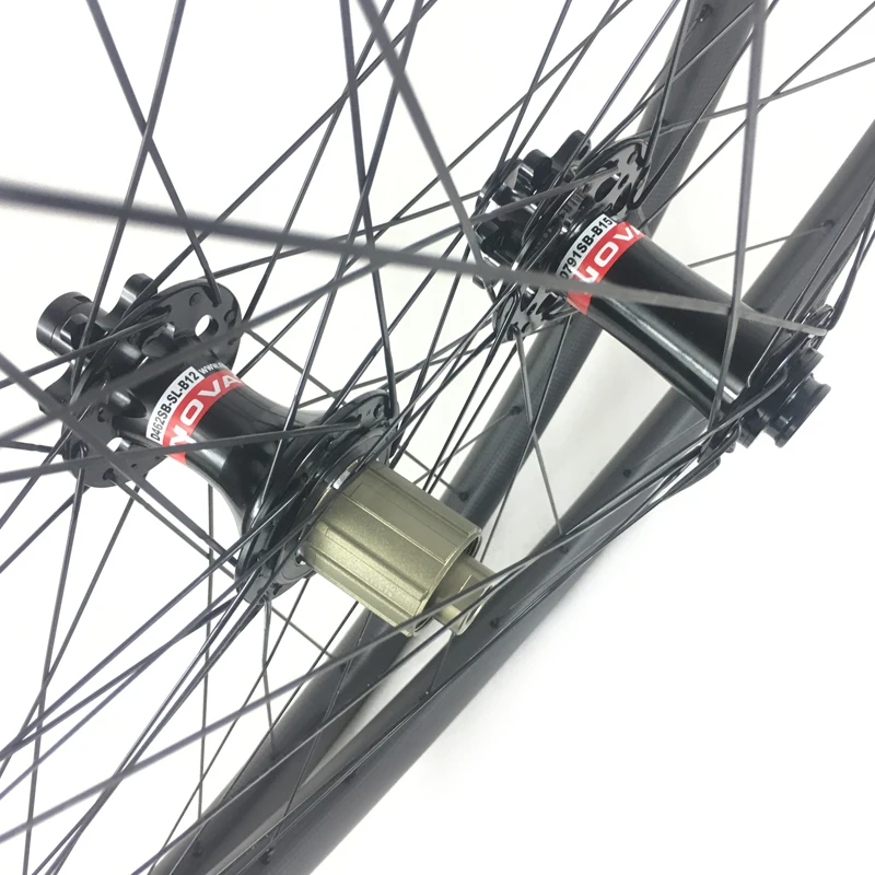 BOOST 29er 30mm XC bike carbon wheelset 28 32h 29 inch Tubeless mountain bike wheels D791SB-B15  29er boost carbon wheelset