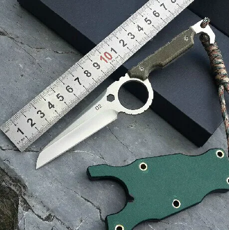 

Selling Fixed Blade Knife D2 Steel Blade Mikta handle With K Sheath Hunting Knives Camping tools Outdoor tool EDC Pocket Knife