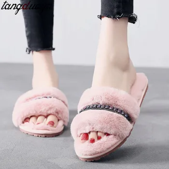 

woman slippers for home indoor slippers shoes women flat flip flops for women crystal slippers rhinestone slides chinelo