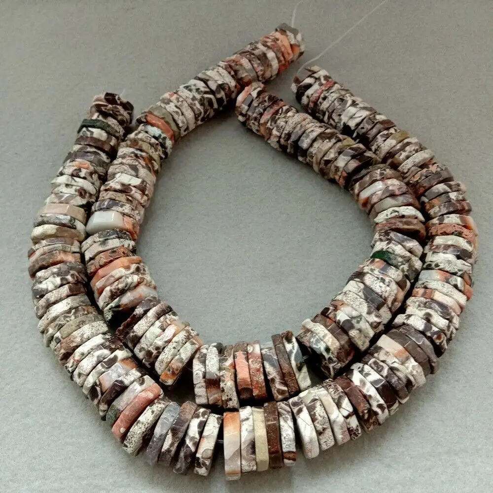 

Picture Jaspr Octagon beads Space bead stone Rondelle Slice Nugget 16"