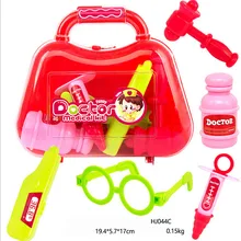 Игрушки для детей Детские врачебная игра для переноски Набор Чехол обучающая ролевая игра игрушка медицинская аптечка подарок Розничная ; Прямая поставка;