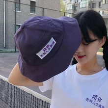 Мужская и женская хлопковая уличная хип-хоп шляпа-ведро модные буквы вышивка шапки для рыбака рыболовная Кепка модная Панама от солнца