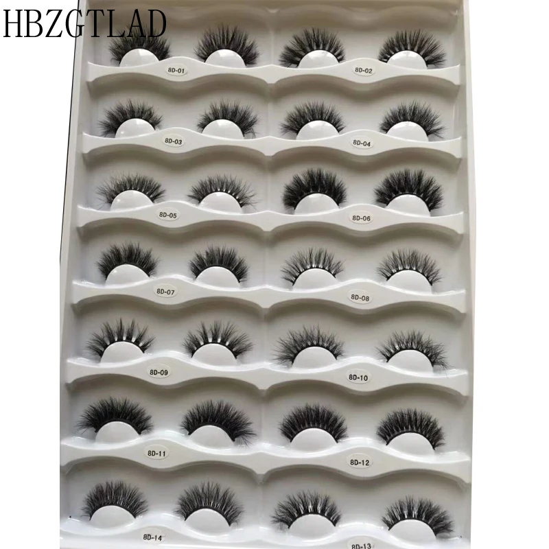 

14pair Multipack 3D Mink lashes Crisscross False Eyelashes Cruelty Free Mink Eyelashes Makeup Eyelash Extension Reusable Lashes