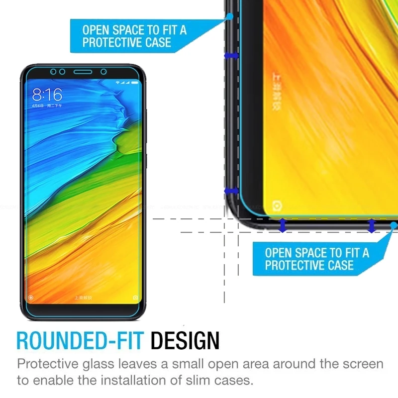 2.5D 9H закаленное стекло премиум класса для Xiaomi Redmi Note 4x3 5A защита экрана закаленная