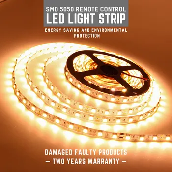 

RGB DC 12V LED Strip 5M 5050 With Remote control Energy saving Light Strips 60leds Flexible Warm White Ribbon tape Lamp 5A Power