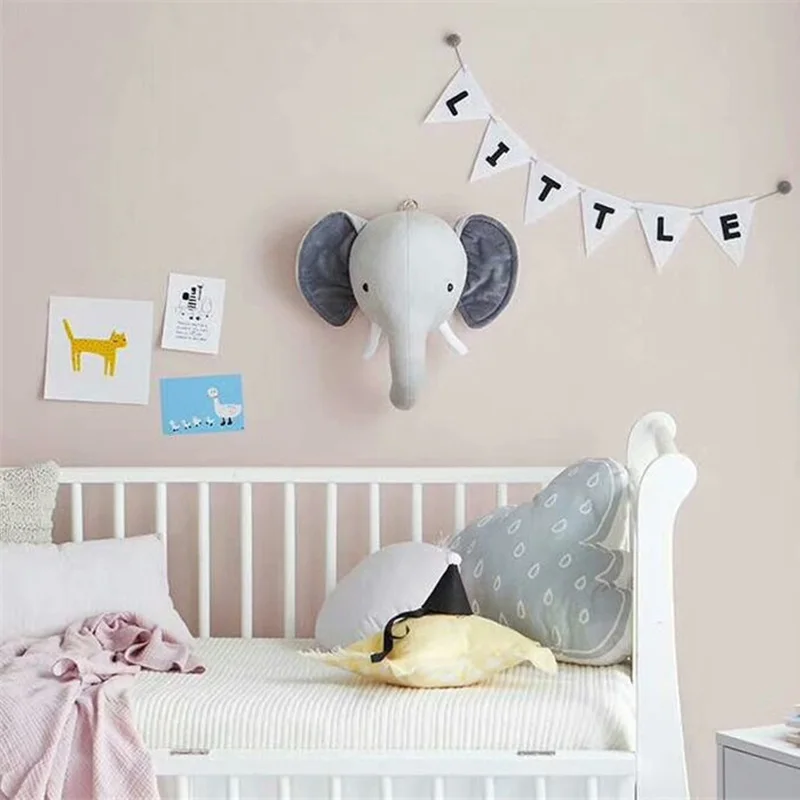 nursery animal head wall decor