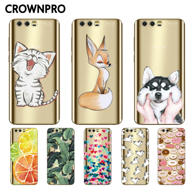 

CROWNPRO For Huawei Honor 9 Silicone Case Soft For Huawei Honor9 TPU Case Back Cover 5.15" For Huawei Honor 9 Phone Accessories