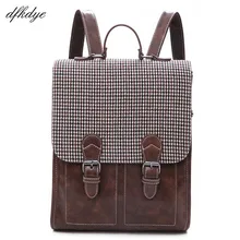 Girl Teen Backpack Small Backpack Hot Solid Zipper Pu Lock Solid Pink Business School Bags For Teenagers Lkj131 Purse Schoolbag