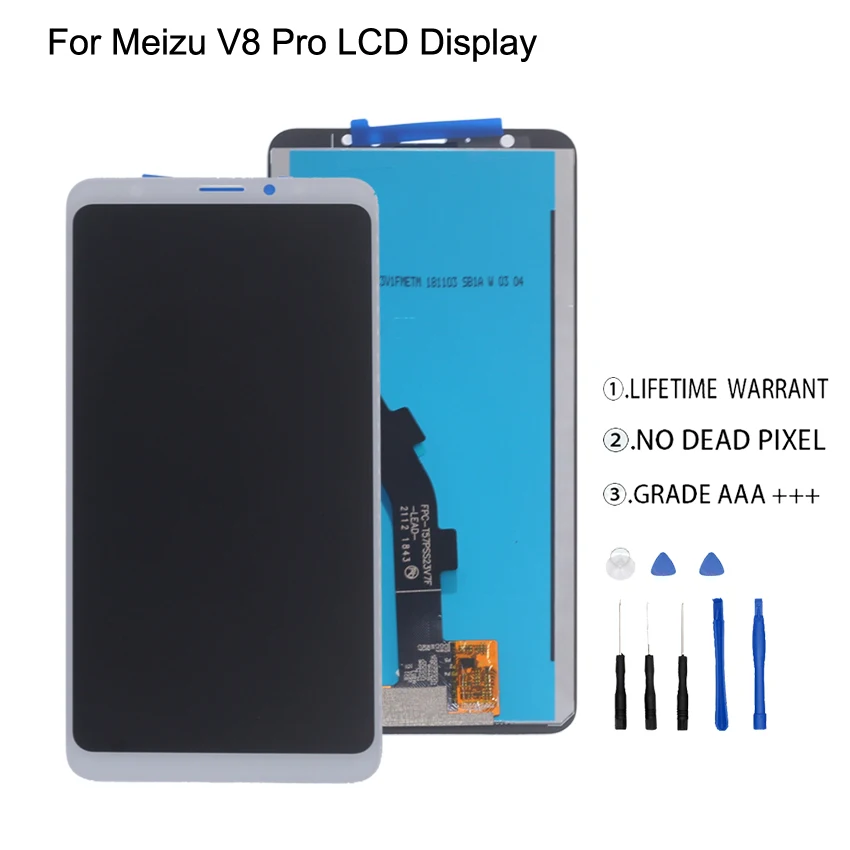 

For Meizu V8 Pro LCD Display Touch Screen Digitizer Assmbly For Meizu V8 Pro Display Screen LCD Free Tools