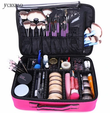 

Makeup Bag Makeup Box Multilayer Cosmetic Bag Waterproof Oxford Professional Cosmetic Case Makeup Organizer Case Professional