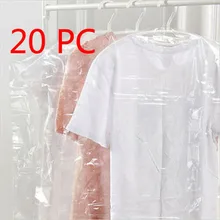 20 шт. чехол от пыли для одежды органайзер сумка для хранения шкаф висячая одежда костюм пылезащитный чехол Прозрачная защитная сумка