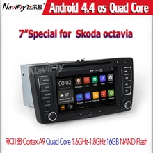Android4.44 Quad ядро dvd-плеер для Skoda Octavia 2012 2013 с экрана HD 1024 * 600 бесплатная доставка с бесплатным 8 г карта карты