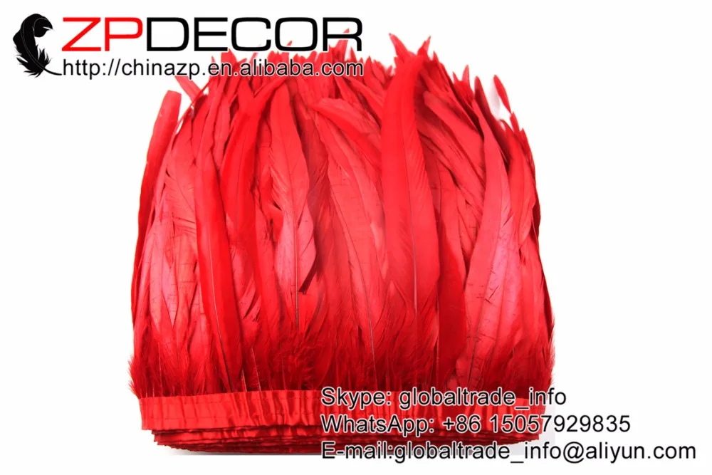 ZPDECOR 1 ярд/30-35 см(12-14 дюймов) окрашенная цветная окантовка для украшения карнавального костюма