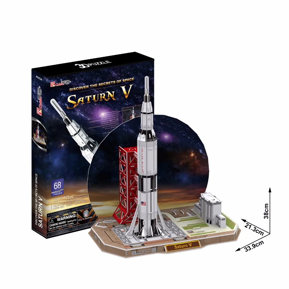 

Free Shipping 3D Wood Puzzle DIY Model Kids Toy ,Modern Spacecraft and Satellite Puzzle 3d Building Model