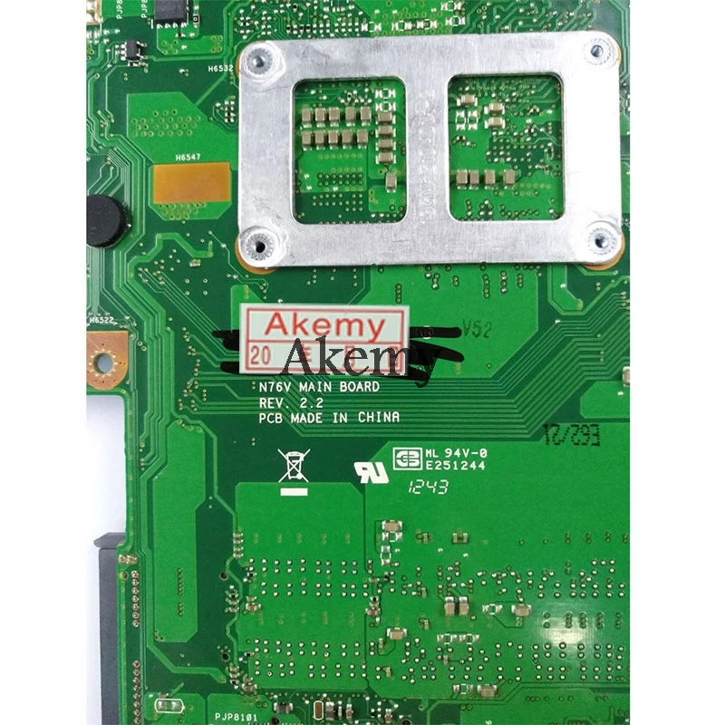 Akemy N76VZ материнская плата для ноутбука For Asus N76VM N76VJ N76V протестированная