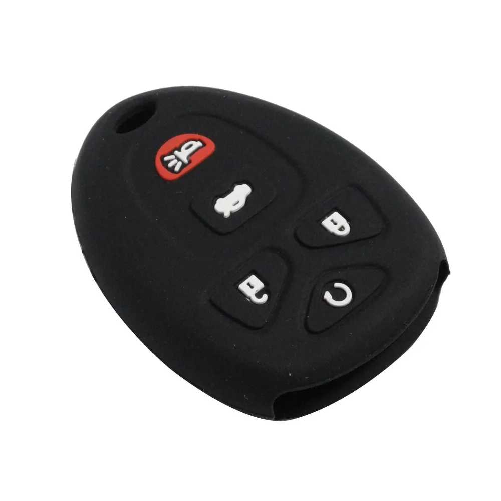 Силиконовый чехол для ключей jingyuqin Buick Enclave La Crosse Chevrolet Impala Suburban 1500 Pontiac Remote 5 кнопок