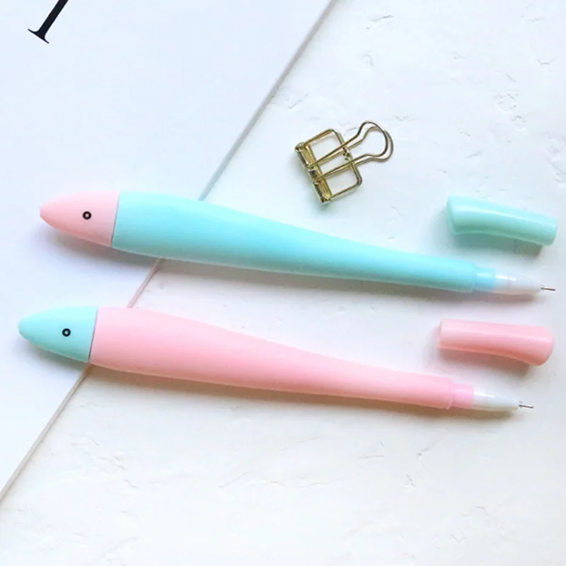 

4pcs/lot kawaii Creative Salted fish gel pen Neutral pen stationery material escolar office school supplies Free shipping