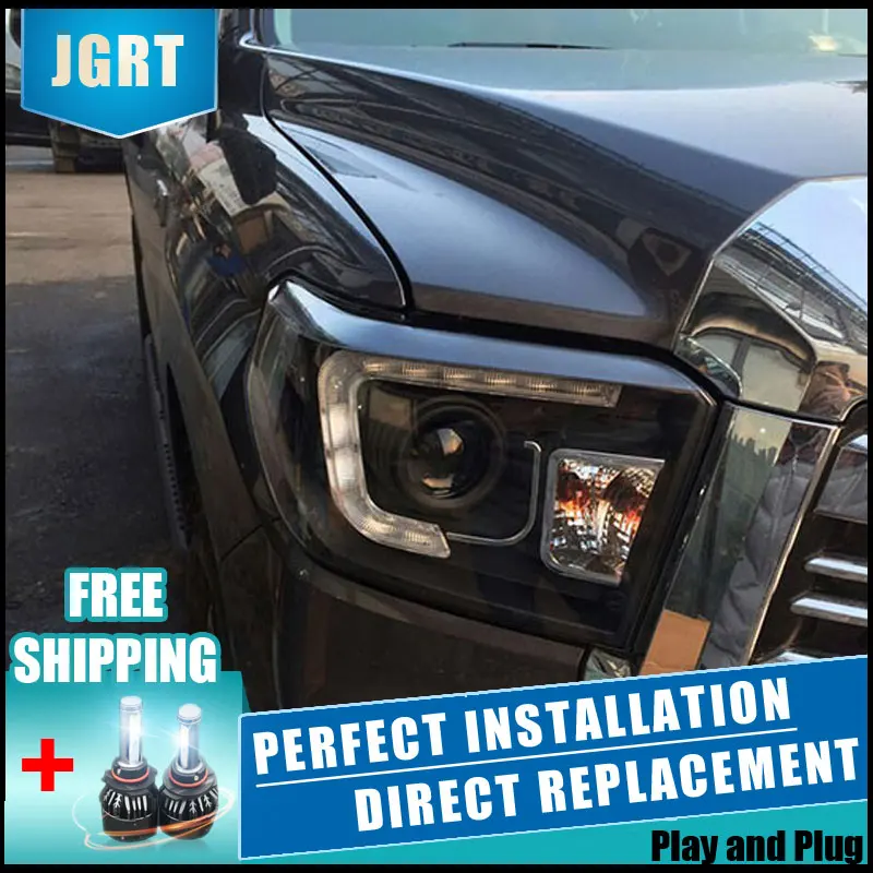2PCS LED Headlights For Toyota Tundra 09 11 Car Led Lights Double Xenon