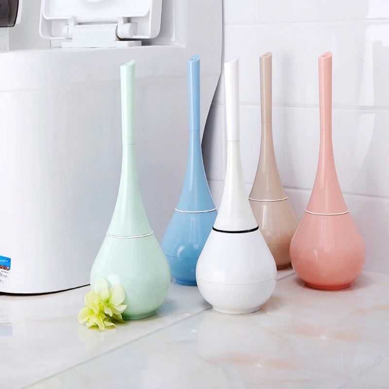 

Toilet Brush Set Creative Toilet Washing Toilet Soft Brush Long Handle Dead Angle Clean Brush Base 1156