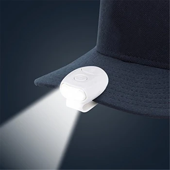 

LED Headlamp Cap Light Hand Free Cap Light 90 Degree Rotatable Clip-on Hat Light Bright Head Lamp Lantern Camping Cycling