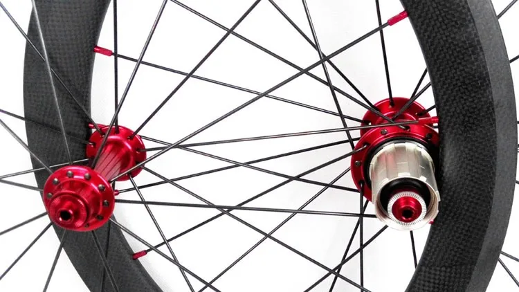 Cheap 20inch carbon fiber bike wheels 451mm 38mm deep clincher 23mm width road mini velo wheels 2