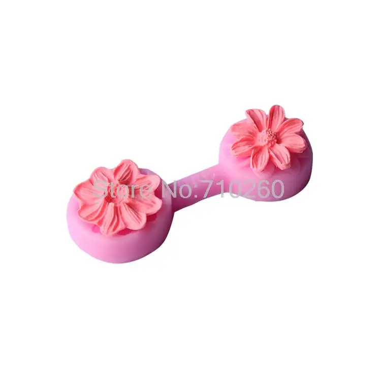 

D131 Printing eight-leaf flower chrysanthemum mode Chocolate Candy Jello 3D silicone Mold Mould Cartoon Figre/cake tools