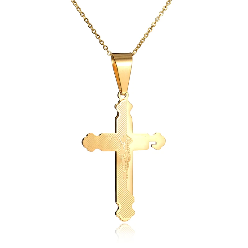 New-Arrival-Classic-Stainless-Steel-Corss-Pendant-Necklace-Gold-Plated-Jesus-Necklace-For-Christmas-Gift (4)