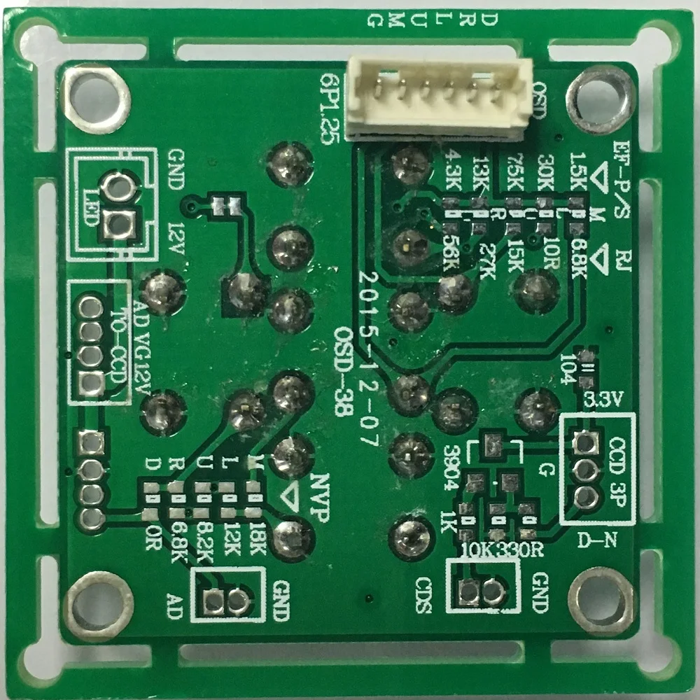 Плата меню Diske OSD для видео 6PINs CCTV плата камеры модуль AHD аналоговая камера