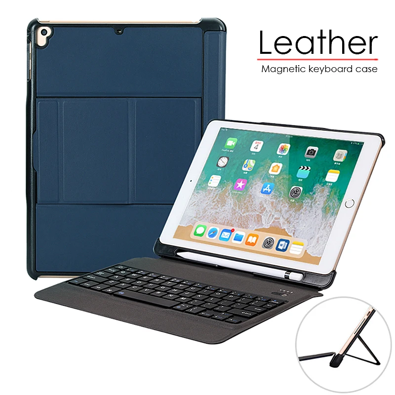 

Leather Keyboard Case For iPad Air Air2 Pro 9.7 inch 3 Colors Backlit Light Wireless Bluetooth Cover For iPad 9.7 2018 2017