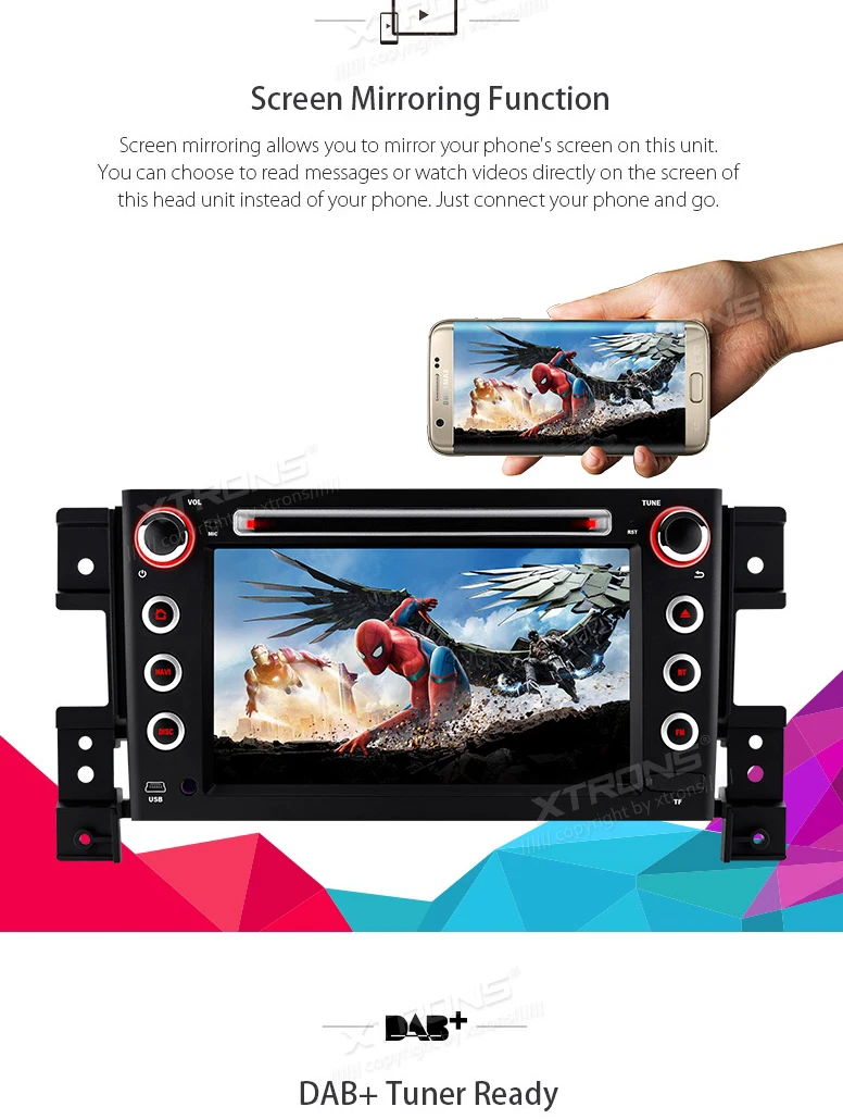 Clearance 7" Quad-Core Android 7.1 Nougat OS Car DVD for Suzuki Grand Vitara 2005-2013 with 2GB RAM 16GB ROM & Multi-Window View Support 10